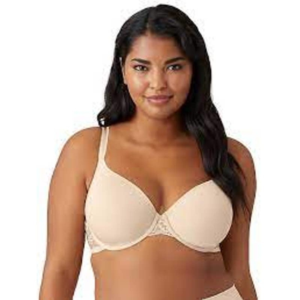 Wacoal 85340 French Garden T-shirt Contour Bra 36DDD / 36F Beige Tan Sand Nude